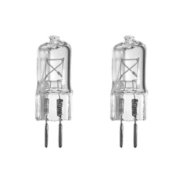 Anyray (2)-Bulbs 25 Watt G6.35 120V 25W GX6.35 110 Volt 25Watt Bi Pin T4 Halogen Light Bulb A1601Y