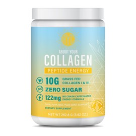 ABOUT YOUR COLLAGEN ABOUT YOUR COLLAGEN Peptide Energy Collagen Powder Hair, Nail, Skin, Type I & III,Caffeine for Energy, Vitamin C, Biotin, Hyaluronic Acid, Zero Sugar C 8.92 oz (Pina Colada)