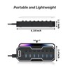 ZIUMIER USB 3.0 Hub,7 Ports USB Expander with RGB LED