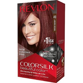 Revlon ColorSilk Hair Color 49 Auburn Brown 1 Each (Pack of 2)