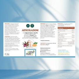 armonutra - Integratore Alimentare per il Benessere delle Articolazioni - 60 Compresse