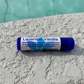 Diva Stuff Cold Kicker Lip Slicker, Lavender Vanilla Flavor, Soothing and Nourishing, Menthol Action