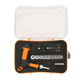 T Handle Screwdriver Set Multifunctional High Accuracy Rustproof Durable Ratchet and Bit Set for Home Repair Tools