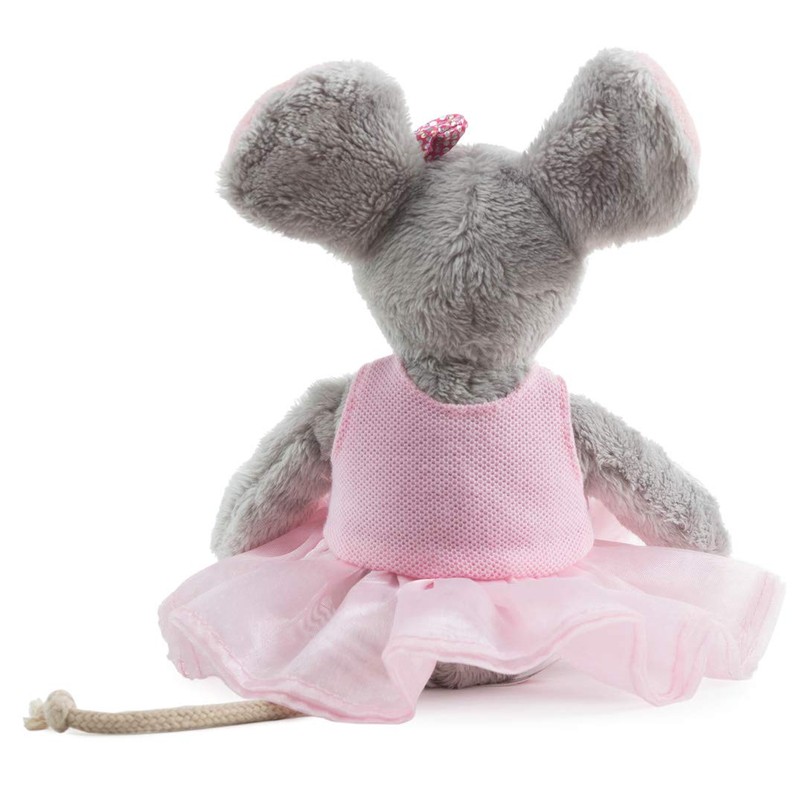 Schaffer 5650 Plush Ballet Mouse, Grey/Pink, XS - 16 cm