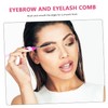 Baluue 12 Pcs Collapsible Eyelash Comb Fold Brow Spoolie Lash