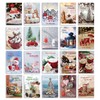 DEEPLAY Christmas Cards, Greeting Cards with Envelopes, Holographic Folding Christmas