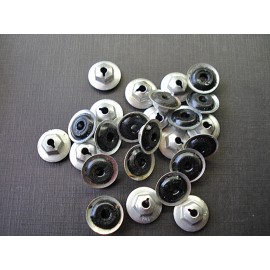 Auveco 25 pcs Ford 8-32 PAL moulding clip nuts with neoprene sealer NOS