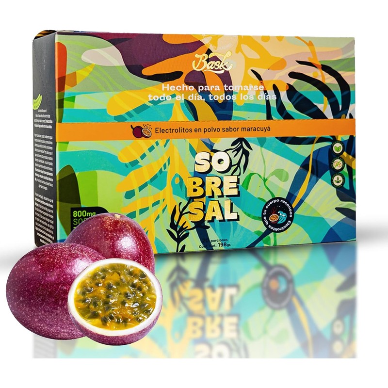 Electrolitos en Polvo con Sabor Bask Caja de 20 Sobres