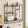 EYCOAL Gaming Floating Shelves, Wall Mounted Wooden Decor Display Shelf