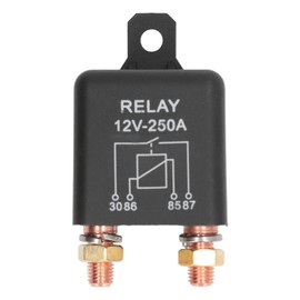 Car Relay 12V 250A Starter Relay 4 Pin Normal Open Stainless Steel Brass Coil High Start Power Car Start Relay Switch 250A 12V WM686