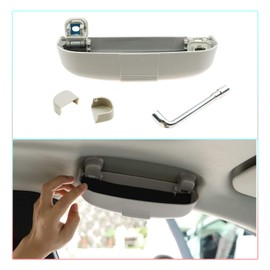 CDEFG Sunglasses Holder Glasses Case for Volvo XC90 V60 Polestar 2 Car Glasses Case Holder Glasses Case Cage (Grey)