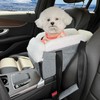 GeerDuo Center Console Dog Car Seat for Small Dogs, Dog