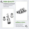 Waykino Stainless Steel Rivet Nut, Threaded Rivetnut Insert Nutsert M3