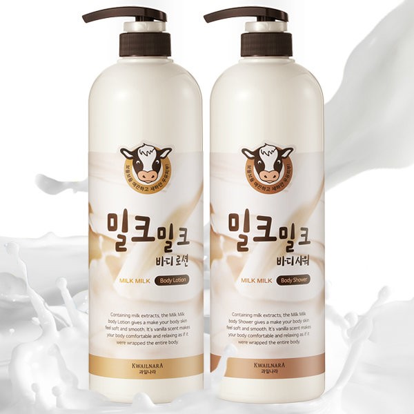 Kwailnara Milk Milk Milk Body Lotion 1000ml / 과일나라 밀크밀크