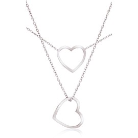 Einzelstück® Necklace with Pendant I 925 Sterling Silver Gold Rose Gold I Jewellery Set Women, Cubic Zirconia