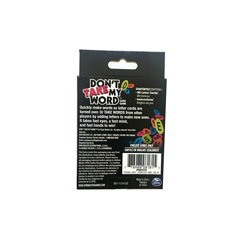 Spin Master Don't Take My Word