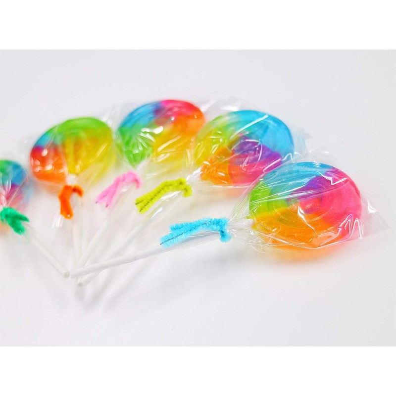 100 count rainbow pop candy (candy with sticks)