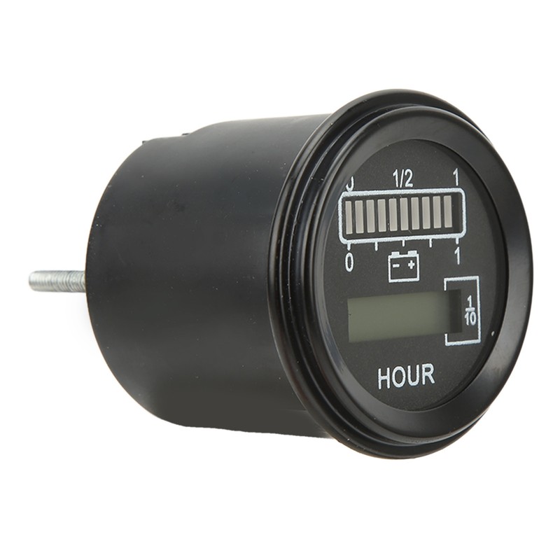 24V Round Battery Gauge 10 Levels LED Battery Indicator for