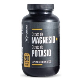 Citrato De Magnesio + Citrato De Potasio - 240 Cápsulas | Citrate Magnesium + Potassium Citrate | Duo Perfecto