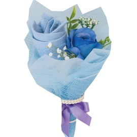 Yume Gift Bouquet Towel Senshu Towel Flower Bouquet Hand Towel (Blue, S)