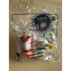 Peanuts NASA Snoopy Take Off Launcher #8 2019 McDonalds Happy Meal -Sealed RARE!