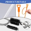 4 Pieces Pipe Unclogger, Double-Ended Stainless Steel Pipe Brush, Sink