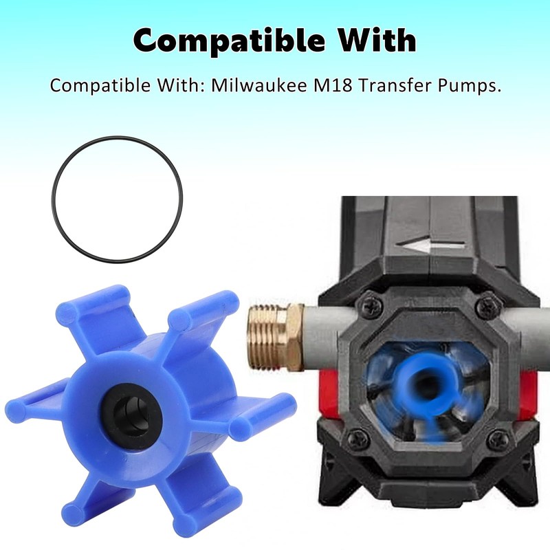 Onseeda Impeller & O-Ring Kit Fits for Milwaukee M18 Transfer