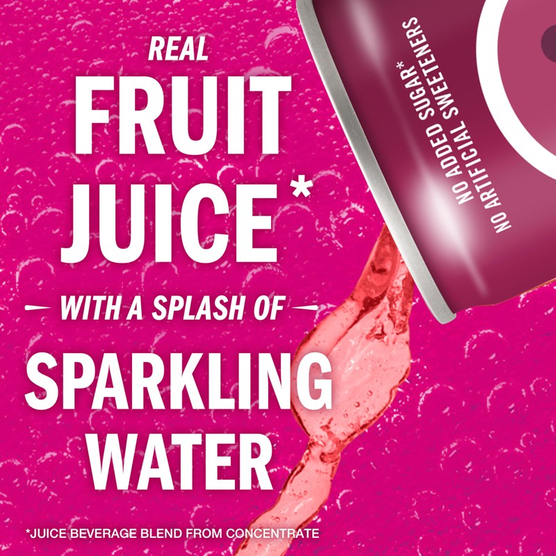 IZZE Sparkling Water Juice Beverage Blend, Blackberry, No Sugar Added,