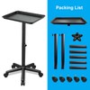 Black Salon Tray, Salon Trays on Wheels, Height Adjustable Dentist