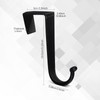 Amyhill 6 Pcs Over The Door Hook Flocked Door Hooks