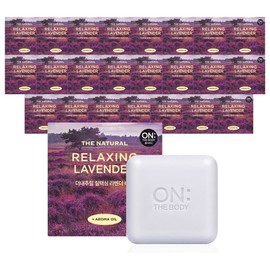 On the Body The Natural Relaxing Soap Lavender, 90g, 24 pieces / 온더바디 더 내추럴 릴랙싱 비누 라벤더, 90g, 24개