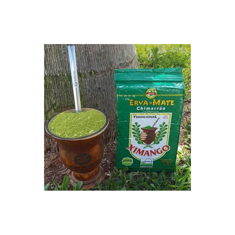 Erva Mate tradicional sem acucar para Chimarrao Brasileiro Ximango -