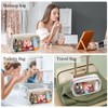 YOOLIFE Initial Make Up Bag Travel Toiletry Bag, Clear Makeup