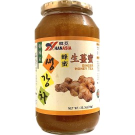 Han Asia 1 Pack - 35.3oz Han Asia Korean Honey Tea Variety - Choose Flavor - Ginger Honey Tea