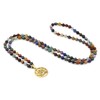 COAI 108 Mala Necklaces with Charms, Gemstone, Gemstones