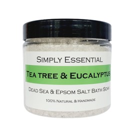 Simply Essential Tea Tree & Eucalyptus Dead Sea & Epsom Bath Salts Body & Foot soak 225g
