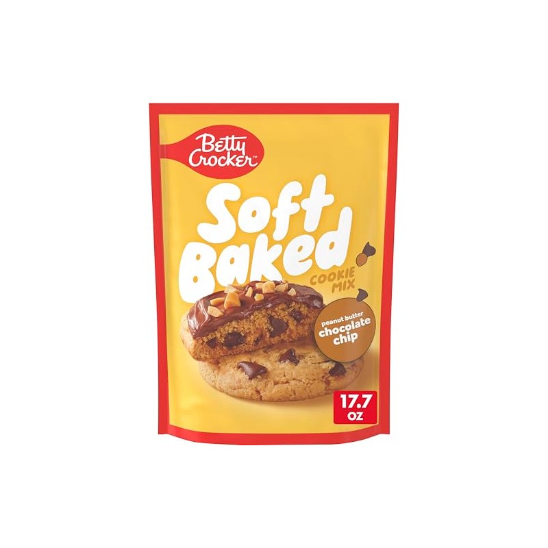 Betty Crocker Soft Baked Cookie Mix, Peanut Butter Chocolate Chip,