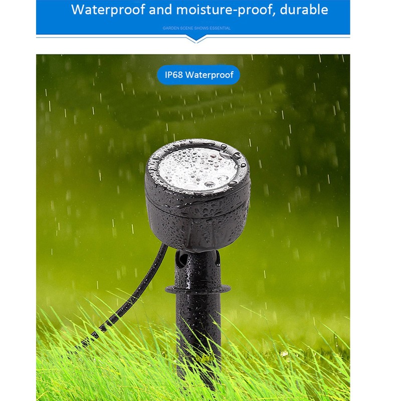 LED Landscape Spotlight Light Waterproof 360° Rotatable 13 Colors High