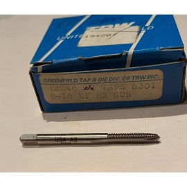 GREENFIELD 8-36 H2 HSS 2 FLUTE SPIRAL POINT GUN TAP, GREENFIELD, NEW, USA