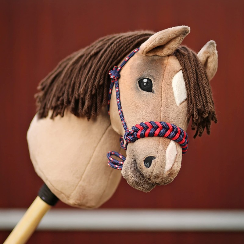 kullaloo Material Set for Hobby Horse Headcollar Navy/Red (without instructions)
