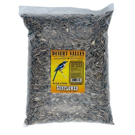 Desert Valley Striped Sunflower Seed, All Natural, Non-GMO Premium Wild Bird and Wildlife Food for Cardinals, Jays, Grosbeaks, Squirrels and More (5 Pounds)