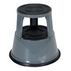 Vestil STEP-17-GY Steel Rolling Step Stool with Powder Coat Finish,