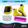 BPS 'Piha' Water Socks (Hibiscus Yellow with Rubber Grip Soles,