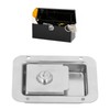 Travel Trailer Lock Stainless Steel Flush Mount Paddle Type Toolbox