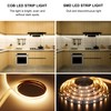 AXMOTUT COB LED Strip Lights with Remote, 24V 9.84ft Warm