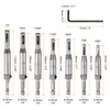sourcing map 8pcs Self Centering Drill Bit Set 5/64-1/4" 5mm,