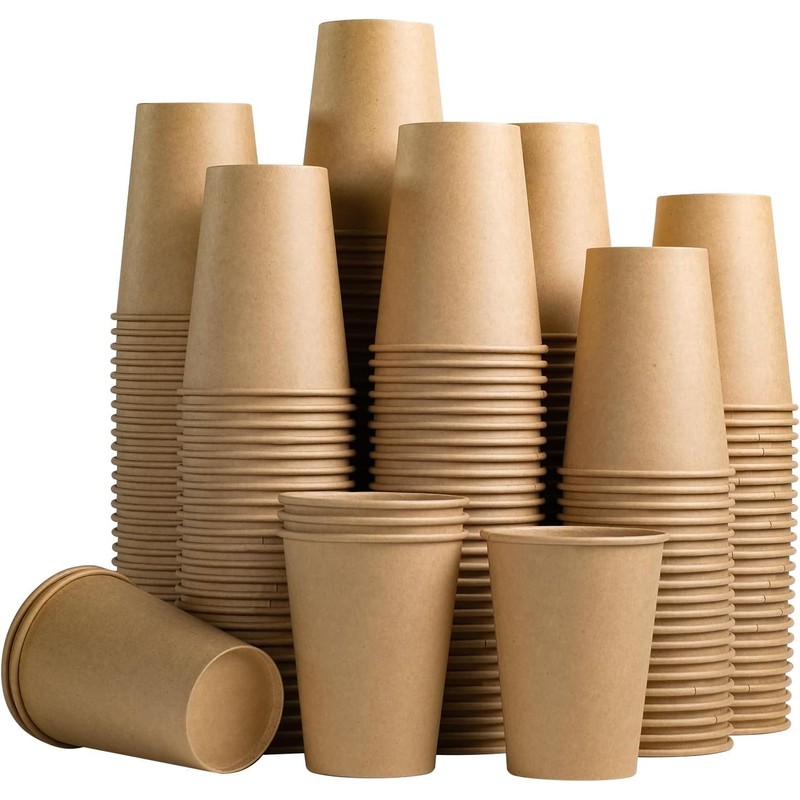 DeinPack Environmentally Friendly Coffee Cups Pack of 200 Paper Cups