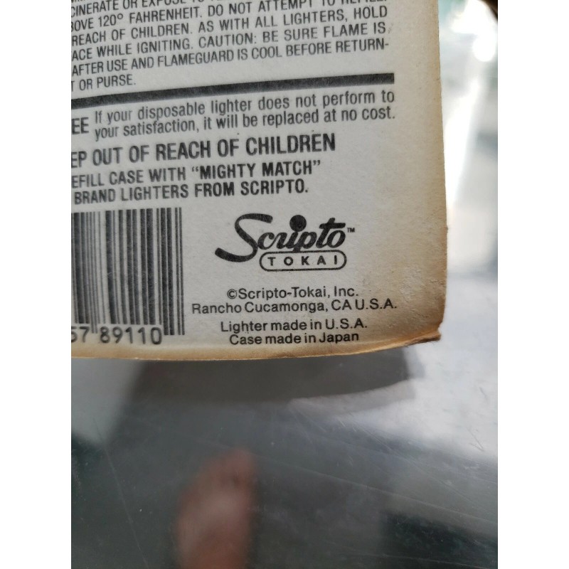 Scripto Antique Scripto Flame Guard Windguard Refillable Sleeve Lighter Original