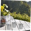 LIFKOME 10pcs Portable Stainless Steel Wine Cups Outdoor Drinkware for