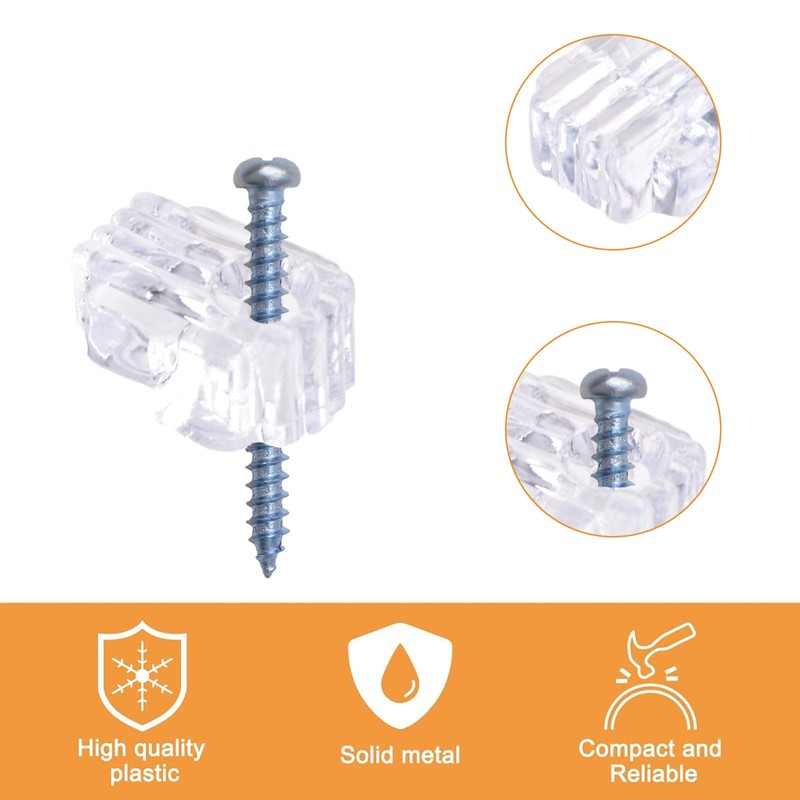 MOROBOR 24 PCS Glass Retainer Clips Kit, 10 mm Glass